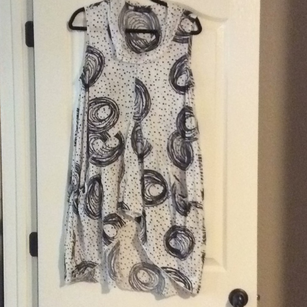 Yushi Cowl neck crinkle fabric tunic